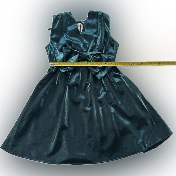 Entro Metallic Dress with Bow-Size Medium - Picture 9 of 12